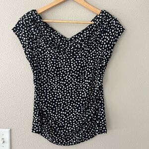 White House Black Market polka dot top - Size M